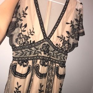 Cream & black honey belle romper